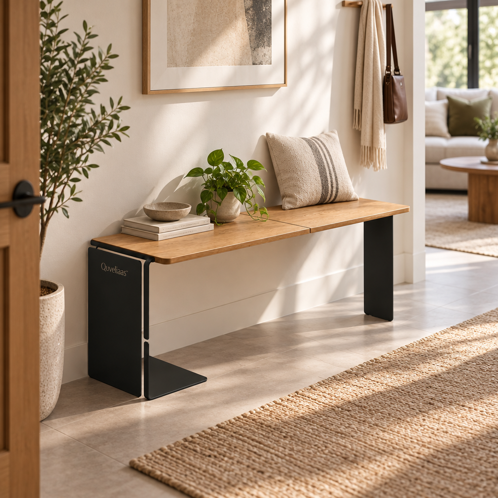 Quveliaas™ Foldable Lounge Chair | Cushioned Seat with Wood Frame image 2