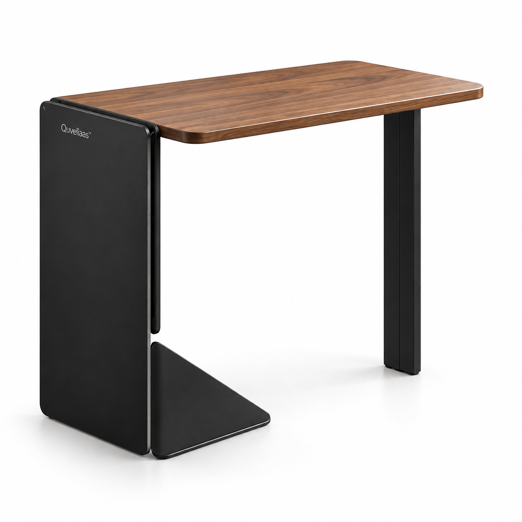 Quveliaas™ Foldable Writing Desk | Wood-Look Work Surface for Small Spaces image 3