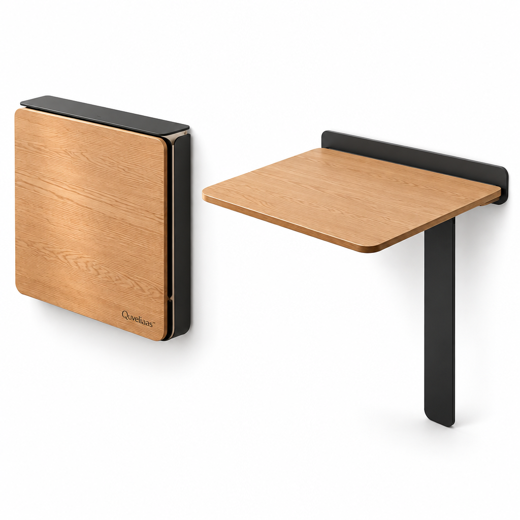Quveliaas™ Wall-Mounted Folding Desk | Space-Saving Work Surface for Small Spaces image 3